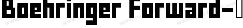 Boehringer Forward字体转换